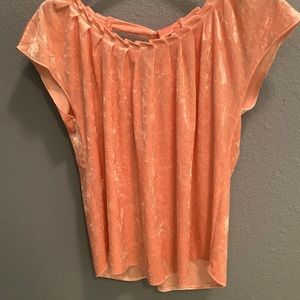 Velvet feel blouse